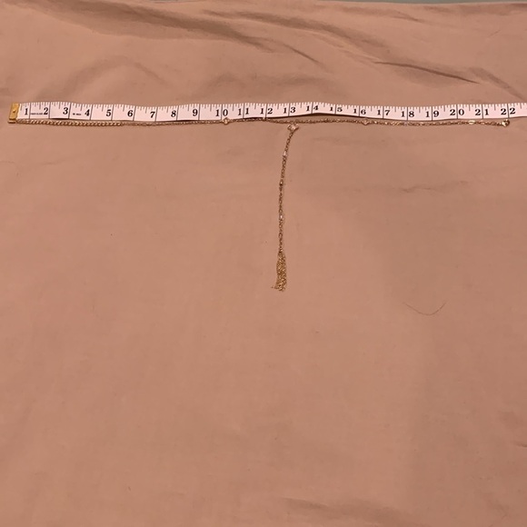 Ettika Gold Plated Lariat Necklace with Translucent Clovers - NWOT - Picture 9 of 15